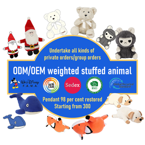 BSCI ICTI Certified Custom Weighted Plush Toy UK