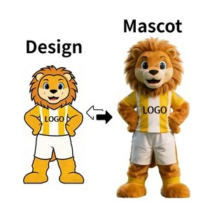 Custom Lion Plush Character U-Shaped Neck Pillow Walkable OEM ODM