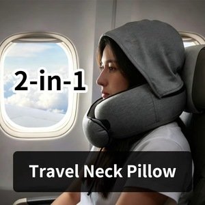 JeeBay Custom Logo Color Breathable Soft Support Removable Washable Airplane Train Sleep Pillow U Shaped Travel Neck Pillow